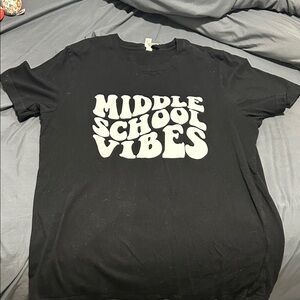 Bella Canvas Black Tee - Middle School Vibes